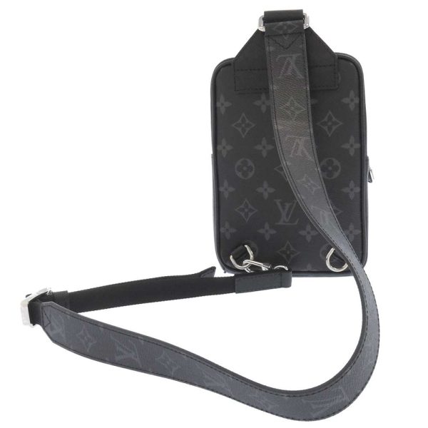 m30741 03 Louis Vuitton Outdoor Sling Bag Body Bag Monogram Eclipse Taiga Black