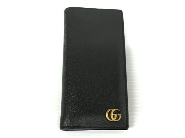 m3101 Gucci GG Marmont Long Wallet Black