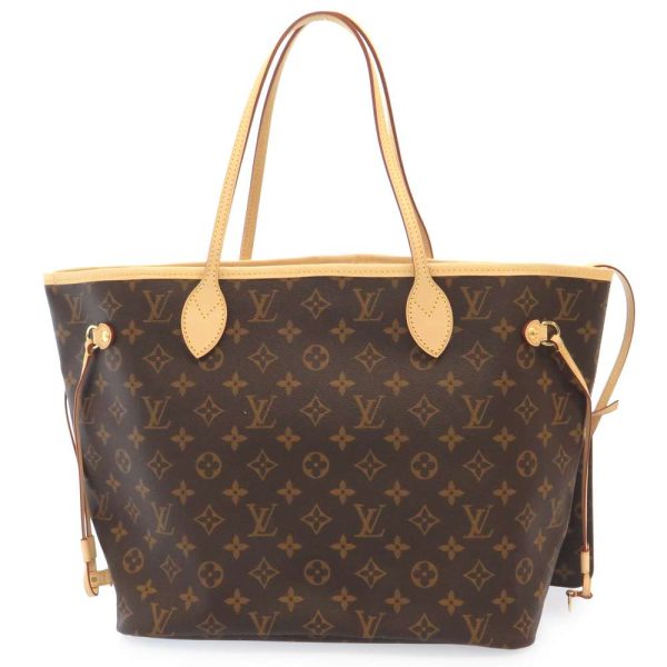 m41177 03 Louis Vuitton Neverfull MM Tote Bag Monogram with Pouch Brown