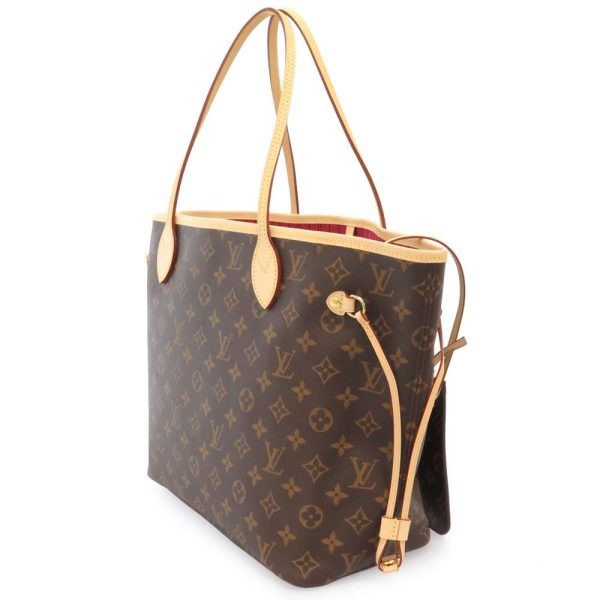 m41178 02 Louis Vuitton Neverfull MM Tote Bag Monogram Pivoine Brown