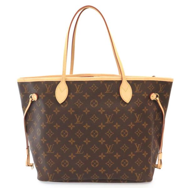 m41178 03 Louis Vuitton Neverfull MM Tote Bag Monogram Pivoine Brown