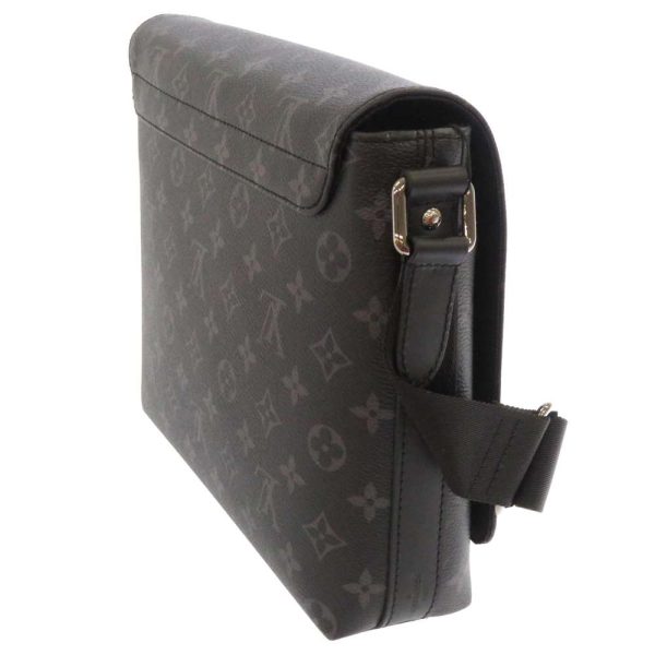 m45272 02 Louis Vuitton District PM Shoulder Bag Monogram Eclipse Black