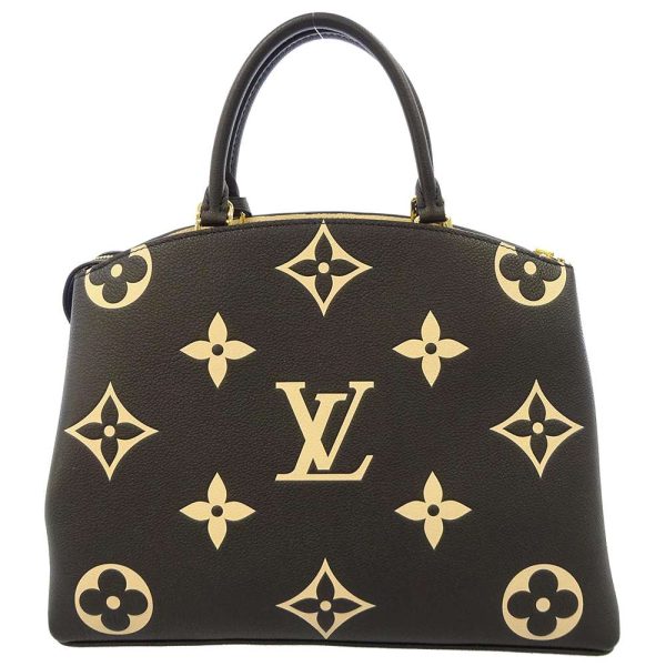 m45842 03 Louis Vuitton Grand Palais MM Handbag Monogram Empreinte Black