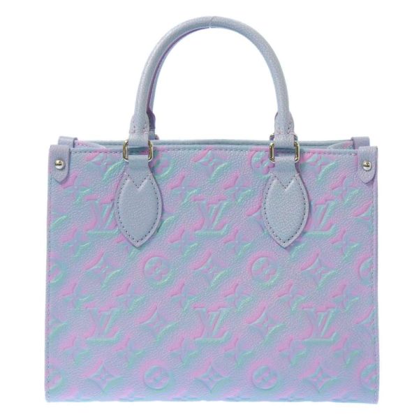 m46067 03 Louis Vuitton On the Go PM Handbag Monogram Empreinte Lila