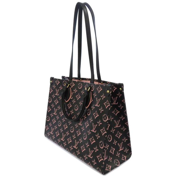 m46154 02 Louis Vuitton On the Go Pocket MM Tote Bag Monogram Brown