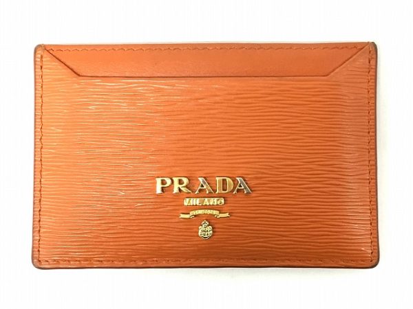 m6001 Prada Vitello Move Card Case Orange