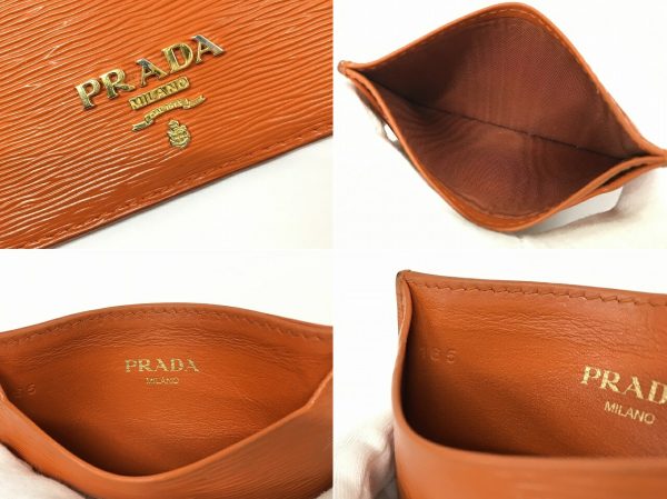 m6003 Prada Vitello Move Card Case Orange