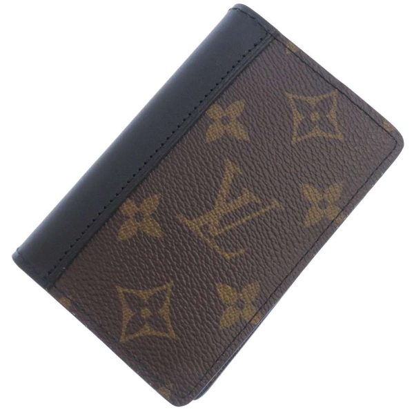 m60111 01 Louis Vuitton Card Case Macassar Organizer de Poche Black