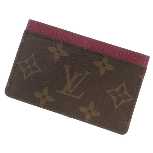 m60703 01 Louis Vuitton Card Case Monogram Porte Carte Pass Case