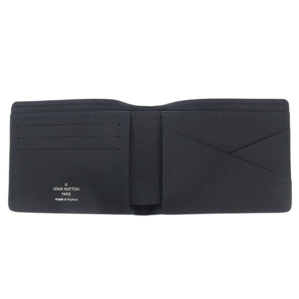 m61825 04 Louis Vuitton Portefeuille Multiple Wallet Epi Black