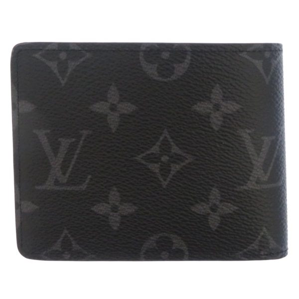 m62294 03 Louis Vuitton Monogram Eclipse Portefeuille Wallet Black