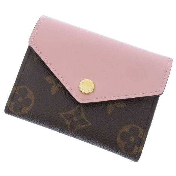 m62933 01 Louis Vuitton Wallet Zoe M62933 Rose Ballerine