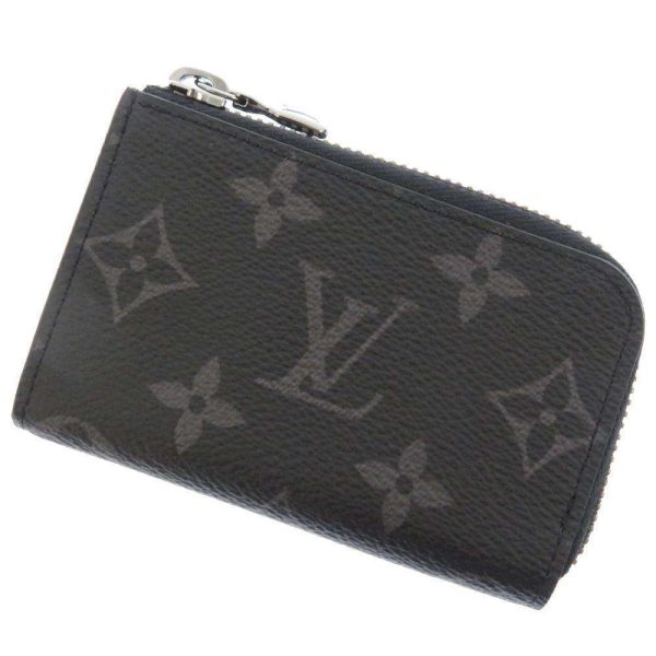 m63536 01 Louis Vuitton Coin Case Monogram Eclipse Portomone Joule Black