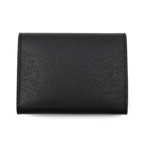 m64595 03 Louis Vuitton Card Case Taiga Carte de Visit NM Card Holder Black