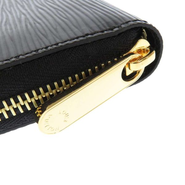 m68755 04 Louis Vuitton Long Epi Zippy Wallet M68755 Black