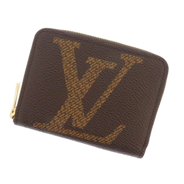 m69354 01 Louis Vuitton Coin Case Coin Monogram Zippy Coin Brown