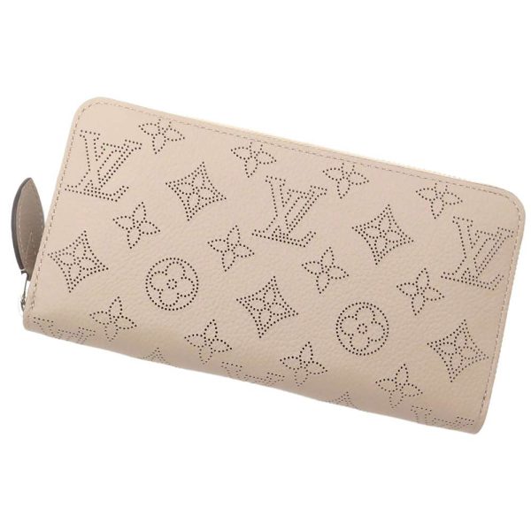 m69821 01 Louis Vuitton Zippy Wallet Long Wallet Monogram Mahina Black