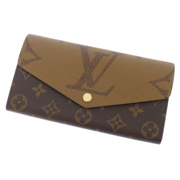 m80726 01 Louis Vuitton Portefeuille Sala Long Wallet Giant Reverse Black