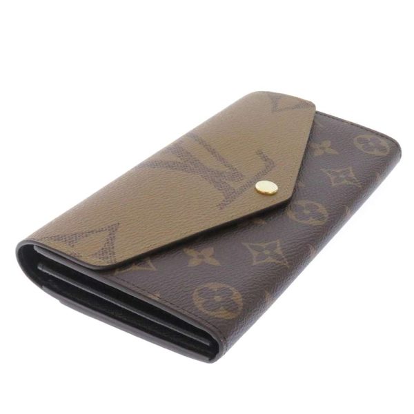 m80726 02 Louis Vuitton Long Giant Reverse Portefeuille Sala Black