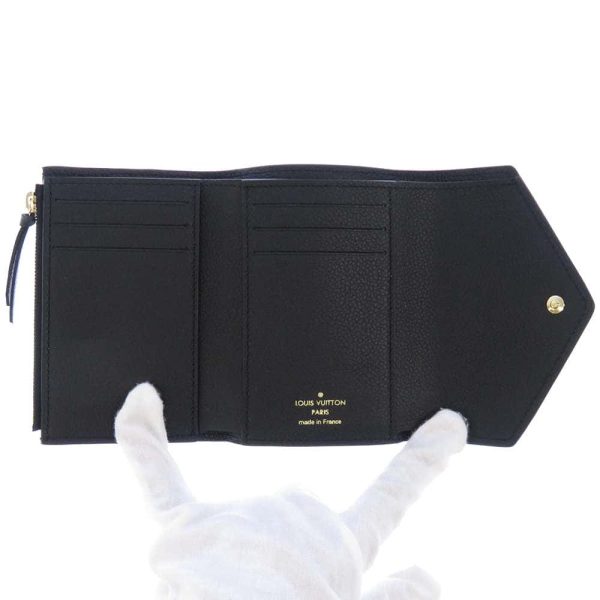 m80968 06 Louis Vuitton Portefeuille Victorine Wallet Empreinte Black