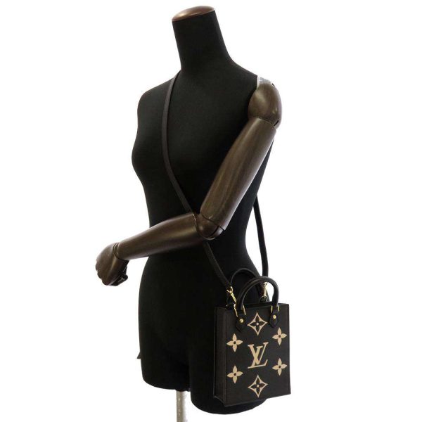 m81416 05 Louis Vuitton Handbag Empreinte Petite Sac Plat Black