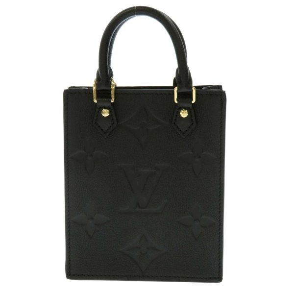 m81417 03 Louis Vuitton Petite Sac Plat Shoulder Bag Monogram Empreinte Black