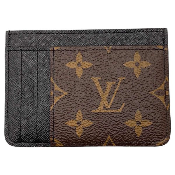 m81462 03 Louis Vuitton Porto Cult LV Side Up Card Case Reverse Brown