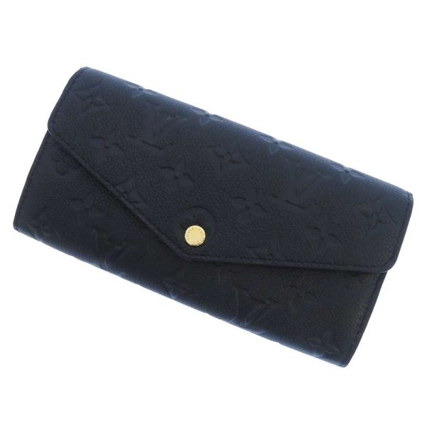 m82257 01 Louis Vuitton Long Wallet Empreinte Portefeuille Sala Black