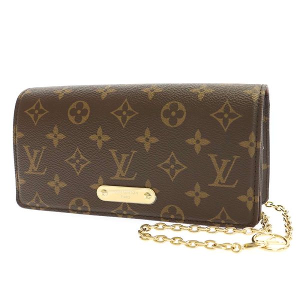 m82509 01 Louis Vuitton Wallet on Chain Lily Shoulder Bag Monogram Brown