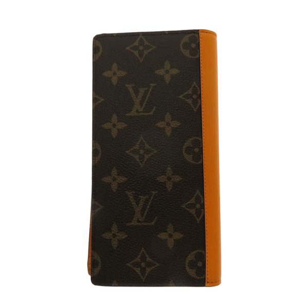 m82551 03 Louis Vuitton Portefeuille Brazza NM Wallet Macassar Brown