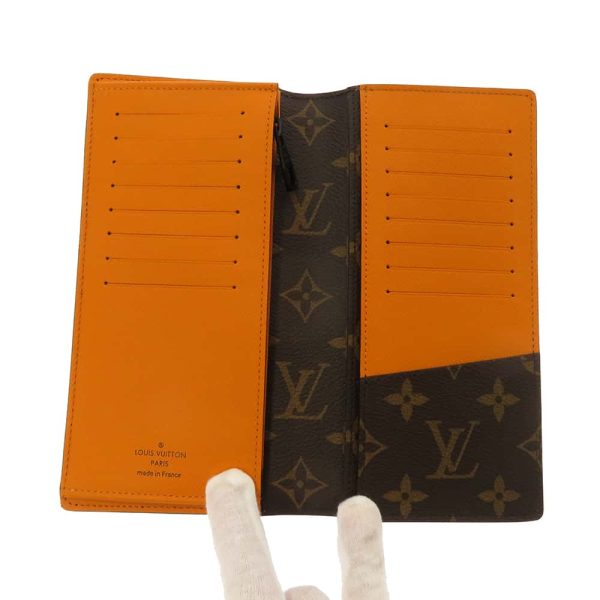 m82551 06 Louis Vuitton Portefeuille Brazza NM Wallet Macassar Brown