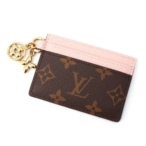 m82739 01 Louis Vuitton Card Case Porte Cult Rose Valerine