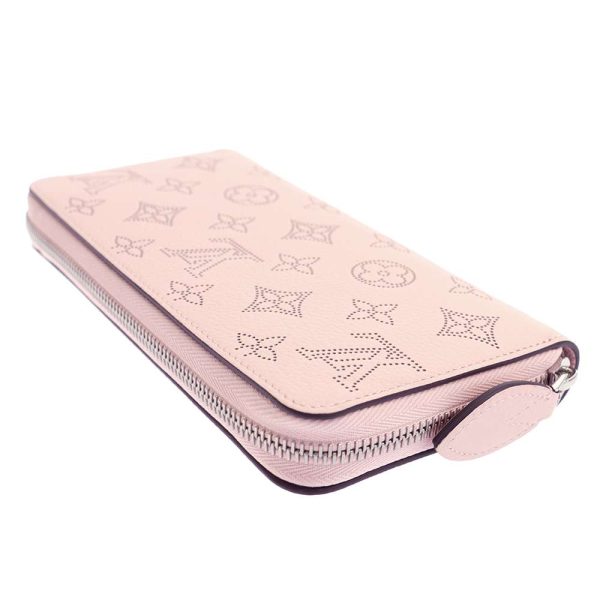 m82755 02 Louis Vuitton Long Mahina Zippy Wallet M82755 Rose Jasmine