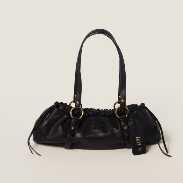 miu 0606 1 MIU MIU SpringSummer Nappa Bag Black