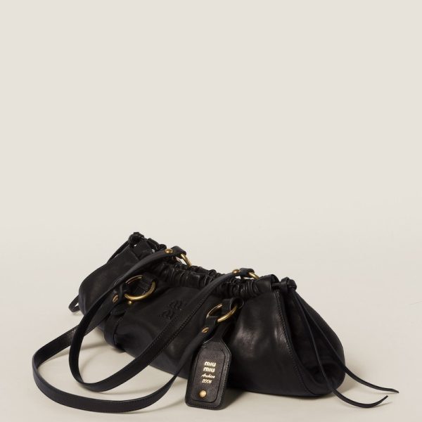 miu 0606 2 MIU MIU SpringSummer Nappa Bag Black