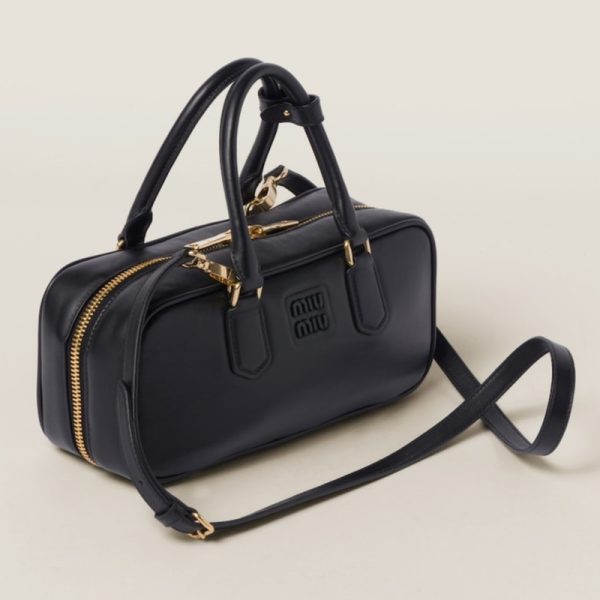 miu 0610 2 MIU MIU Spring Summer Arcadi Bag Black