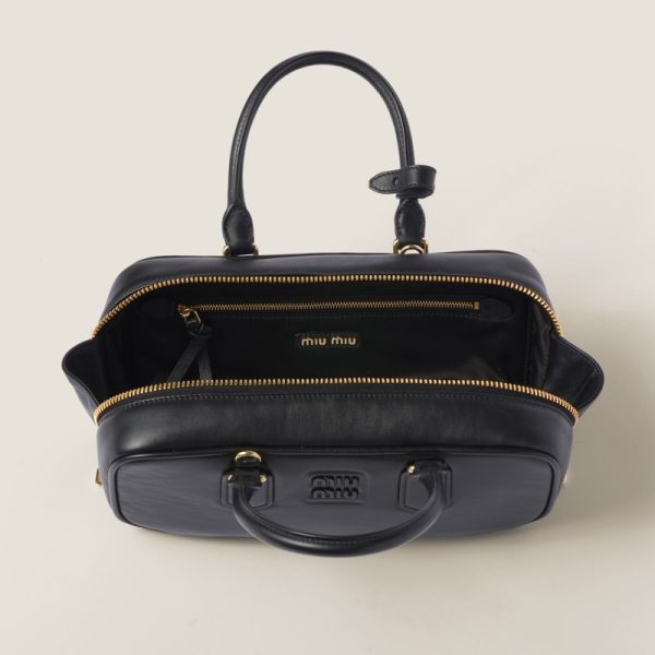 miu 0610 4 MIU MIU Spring Summer Arcadi Bag Black