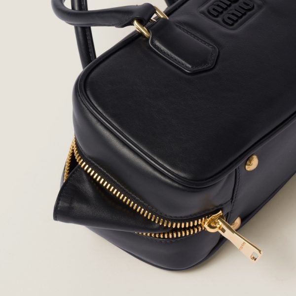 miu 0610 5 MIU MIU Spring Summer Arcadi Bag Black