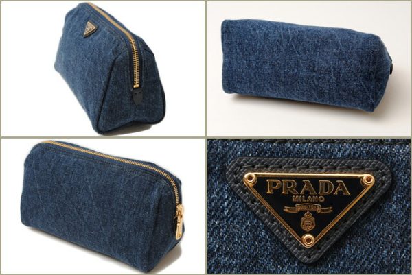 miu 16 031 2 Prada Pouch Denim Bag Blue