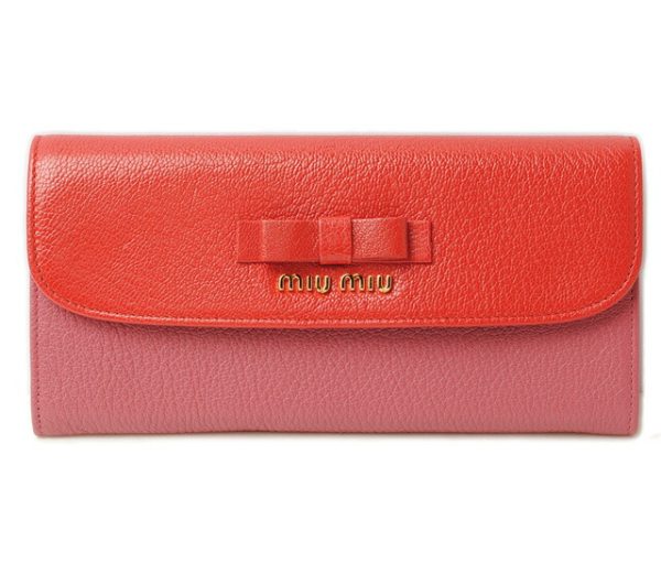 miu 16 109 1 Miu Miu Wallet pass case 5M1109 Berry Red