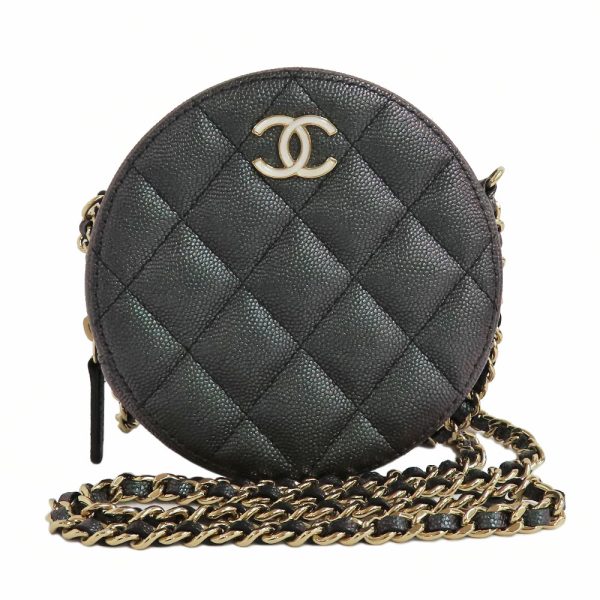 n2403 06 300708sh Chanel Matelasse Chain Shoulder Bag Caviar Black CocoMark