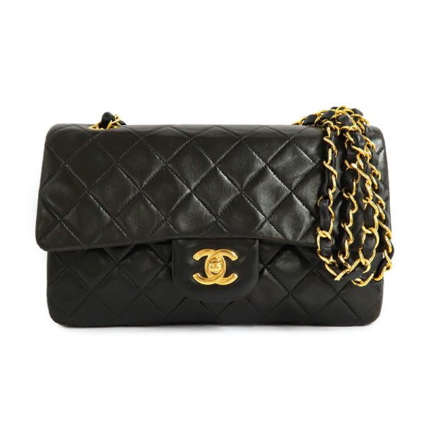 n2406 06 301729mi Chanel Matelasse 23 Chain shoulder bag flap W chain double lambskin black