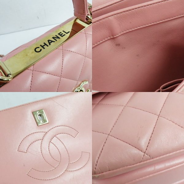 n2406 06 301819sh 07 Chanel top handle flap bag A92236 pink lambskin shoulder bag