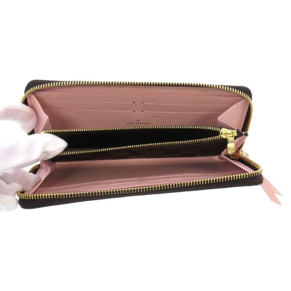 n41626 04 Louis Vuitton Portefeuille Clemence Wallet Ebene Rose Ballerine