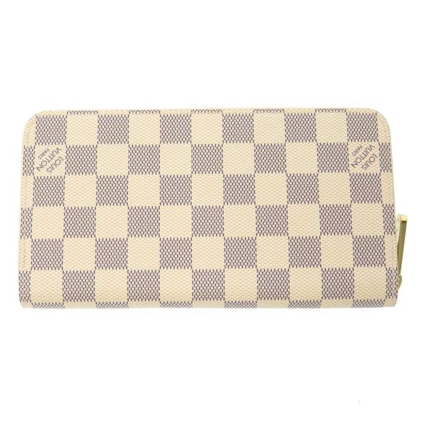 n41660 03 Louis Vuitton Zippy Wallet Long Wallet Damier Azur Brown