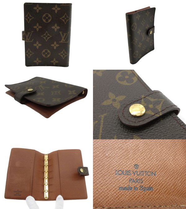 n43652 2 Louis Vuitton Monogram Agenda PM Notebook Brown