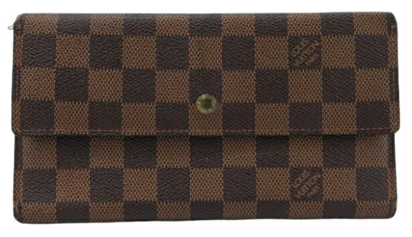 n44669 1 Louis Vuitton Damier Ebene Portefeuille Wallet Brown