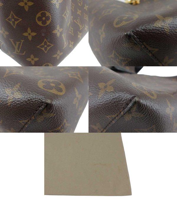 n44755 6 Louis Vuitton Monogram Flower Hobo Shoulder Bag Brown