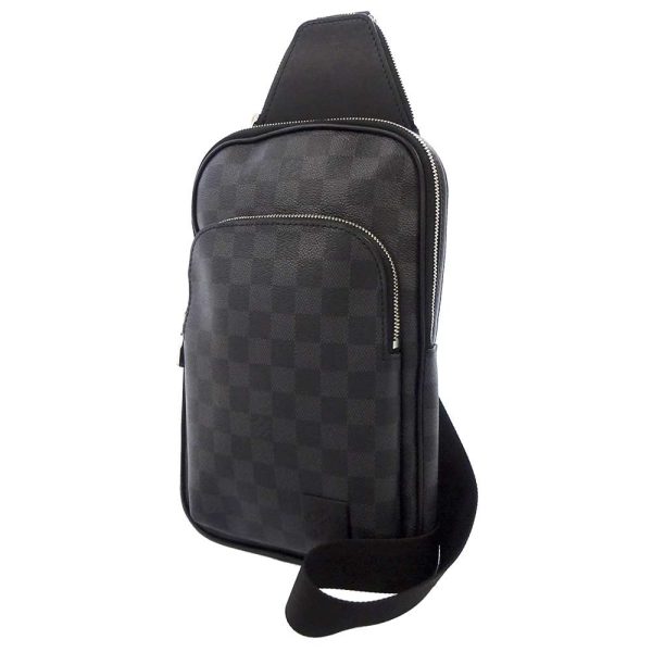 n45302 01 Louis Vuitton Avenue Sling Bag Shoulder Bag Damier Graphite Black