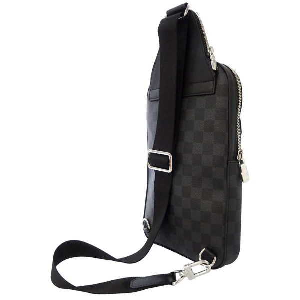 n45302 02 Louis Vuitton Avenue Sling Bag Shoulder Bag Damier Graphite Black